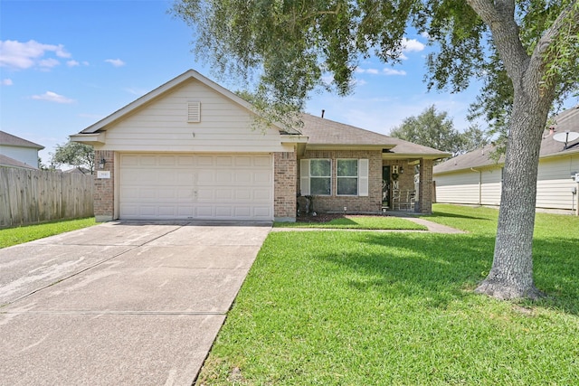 2910 Meridian Bay Ln, Dickinson, TX 77539 - single story home with brick siding, concrete driveway, and an attached garage