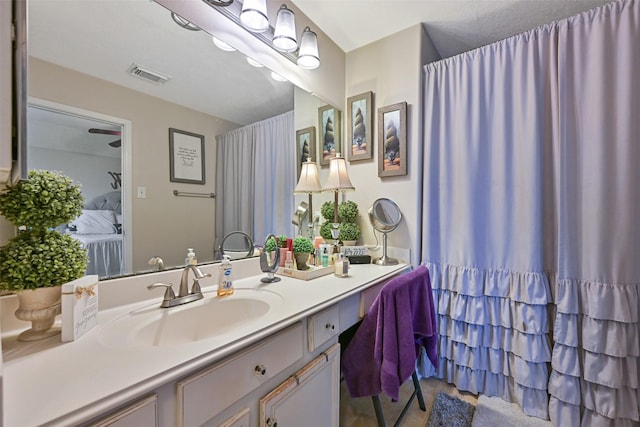 2910 Meridian Bay Ln, Dickinson, TX 77539 - bathroom featuring vanity and tile patterned floors
