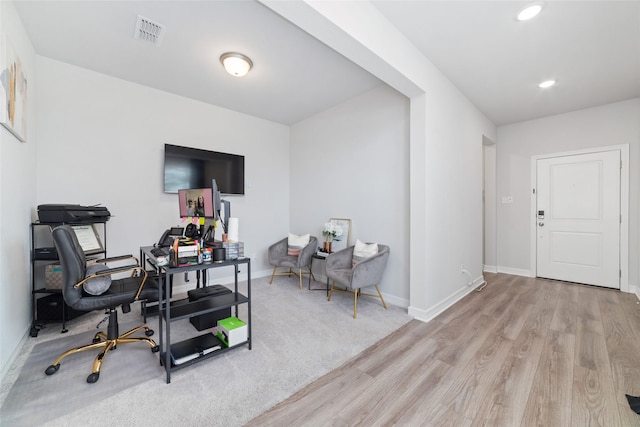 7258 Allendale Arbor Ct, Cypress, TX 77433 - office with wood finished floors, baseboards, and recessed lighting