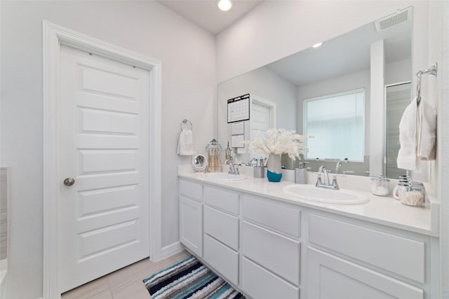 7258 Allendale Arbor Ct, Cypress, TX 77433 - full bathroom featuring double vanity and baseboards