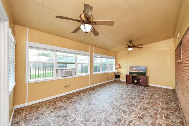 730 Columbia Ln, Deer Park, TX 77536 - unfurnished sunroom featuring cooling unit