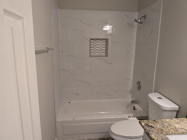 10067 Lazy Meadows Dr, Houston, TX 77064 - full bath featuring vanity, toilet, and bathing tub / shower combination