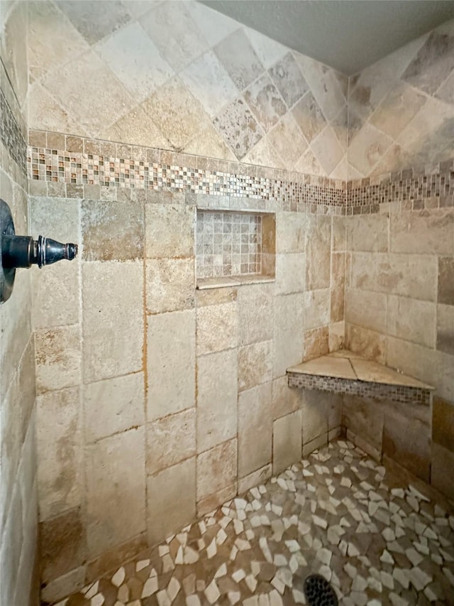 17407 Majestic Forest Dr, Spring, TX 77379 - bathroom with tiled shower