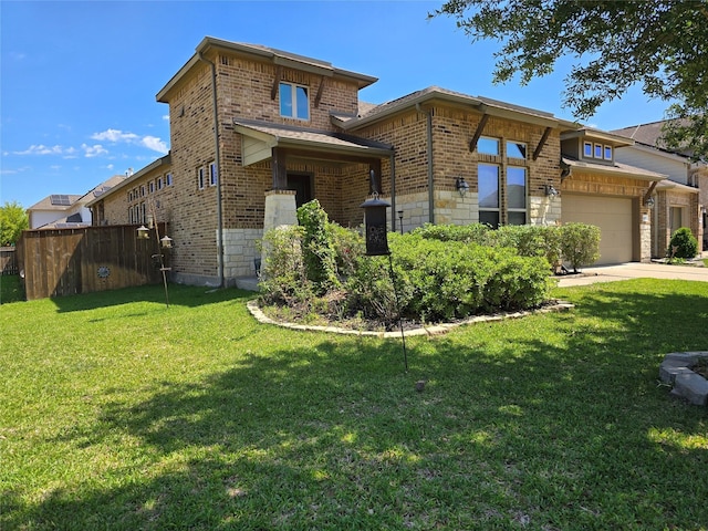 3207 Karleigh Way, Richmond, TX 77406 - view of front facade with brick siding, driveway, and an attached garage