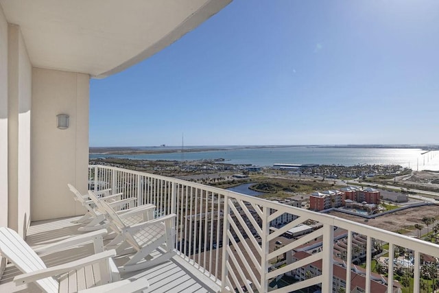 310 Padre Blvd Unit 2305, South Padre Island, TX 78597 - balcony featuring a water view