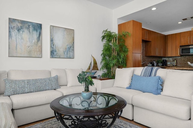 310 Padre Blvd Unit 2305, South Padre Island, TX 78597 - living area featuring recessed lighting