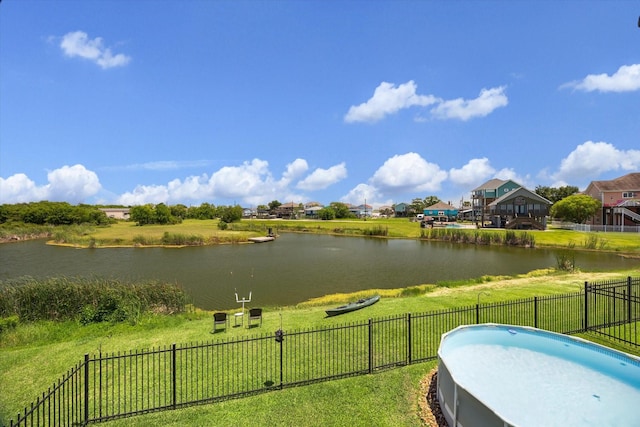 1623 25th St, Dickinson, TX 77539 - water view featuring fence