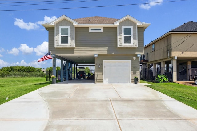 1623 25th St, Dickinson, TX 77539 - coastal inspired home with a garage and driveway