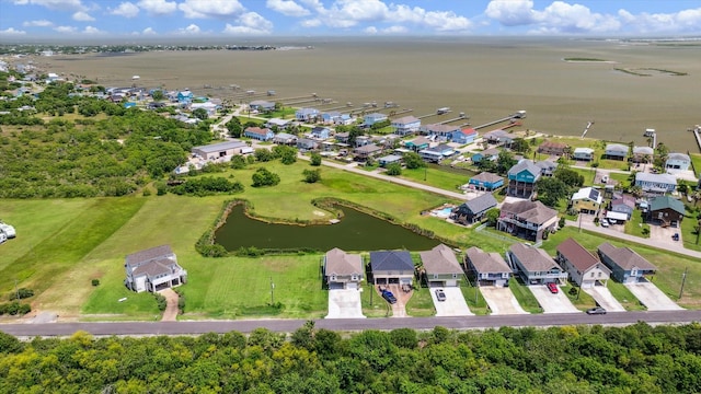 1623 25th St, Dickinson, TX 77539 - view of property location with a large body of water and nearby suburban area