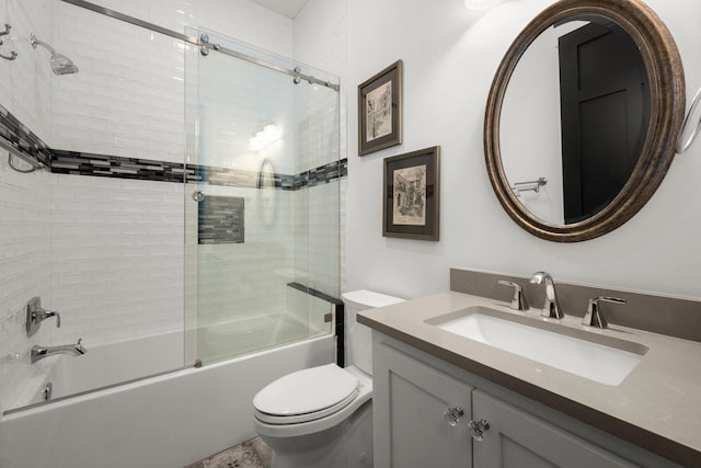 129 Stagecoach Cir, Huntsville, TX 77340 - full bathroom with toilet, vanity, and enclosed tub / shower combo