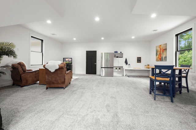 129 Stagecoach Cir, Huntsville, TX 77340 - carpeted living area featuring recessed lighting and baseboards