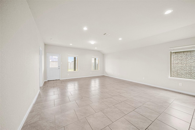 29618 Juntti Park Ct, Katy, TX 77494 - unfurnished room with recessed lighting, light tile patterned flooring, and baseboards