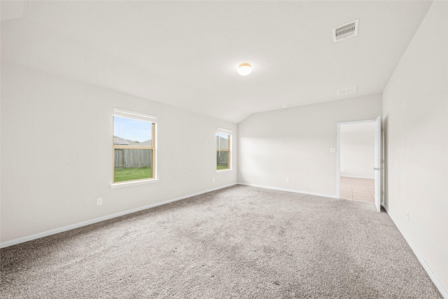 29618 Juntti Park Ct, Katy, TX 77494 - carpeted spare room featuring lofted ceiling and baseboards