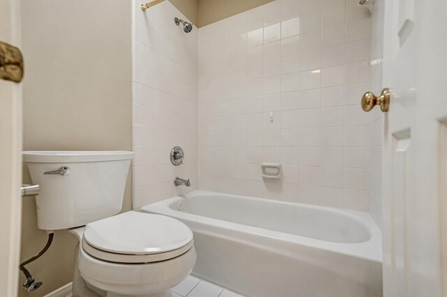4415 April Meadow Way, Sugar Land, TX 77479 - full bathroom with toilet,  shower combination, and tile patterned flooring