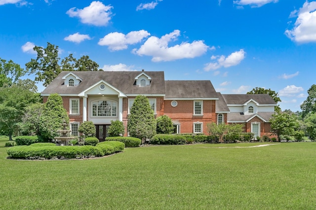 15203 Wildwood Cir, Magnolia, TX 77354 - view of front of home featuring brick siding and a front yard