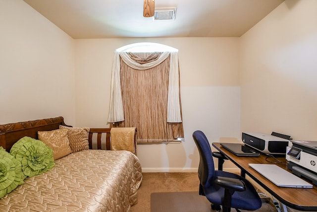 16211 Fleethaven Ln, Houston, TX 77084 - carpeted bedroom featuring an office area and baseboards