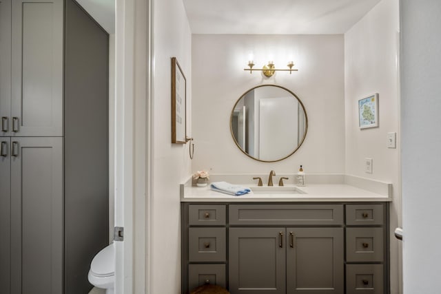 6111 Knollview Dr, Spring, TX 77389 - bathroom with vanity and toilet