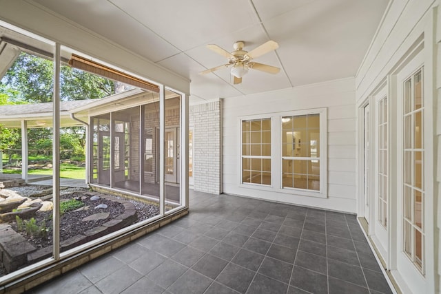 12690 Longmire Way, Conroe, TX 77304 - unfurnished sunroom with ceiling fan