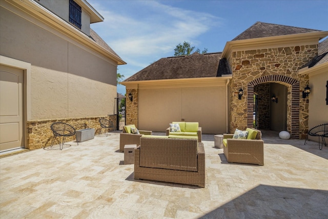 2918 Auburn Path, Sugar Land, TX 77479 - view of patio / terrace with an outdoor hangout area