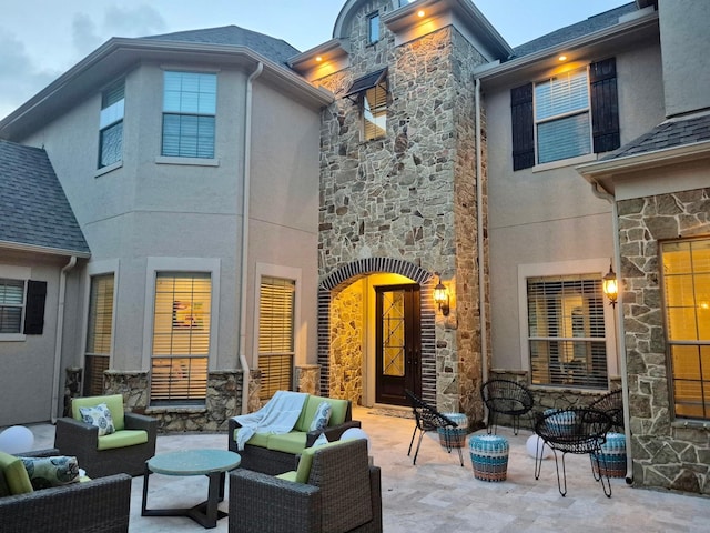 2918 Auburn Path, Sugar Land, TX 77479 - view of patio / terrace featuring an outdoor living space