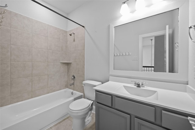 4325 Victoria Pine Dr, Spring, TX 77386 - full bath featuring tub / shower combination, toilet, and vanity