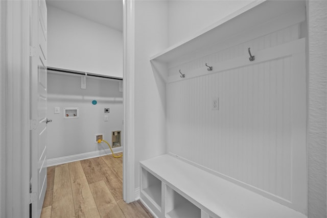 4325 Victoria Pine Dr, Spring, TX 77386 - mudroom with light wood-style floors and baseboards