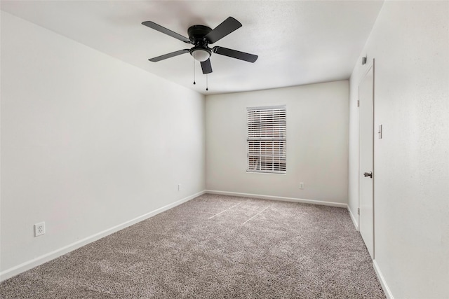 5524 Beverlyhill St Unit 4, Houston, TX 77056 - spare room with light colored carpet, a ceiling fan, and baseboards
