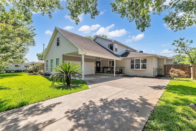 606 Packer Ct, Webster, TX 77598 - view of front of home with a garage, concrete driveway, and a shingled roof
