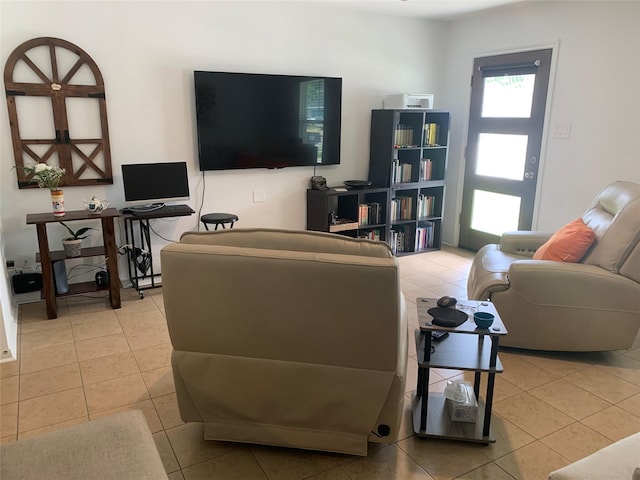 16520 Jasmine Marie Pl, Conroe, TX 77306 - living area featuring light tile patterned floors