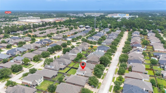 8926 Rollick Dr, Tomball, TX 77375 - aerial perspective of suburban area