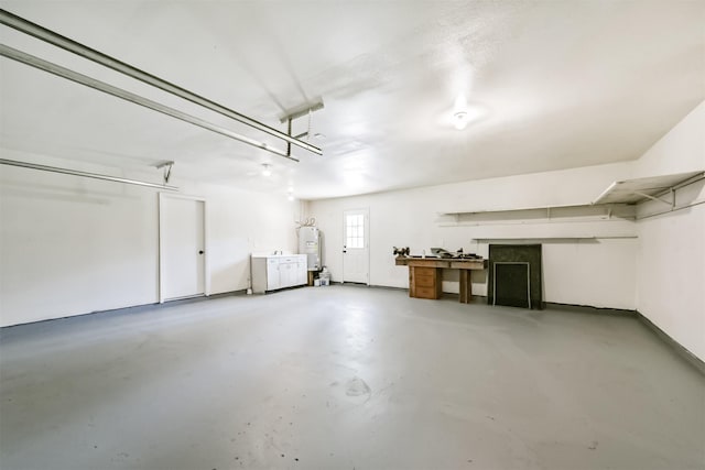 29090 W Lake Dr, Hempstead, TX 77445 - garage featuring electric water heater
