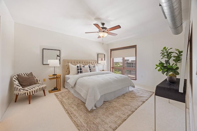 3030 Post Oak Blvd Unit 615, Houston, TX 77056 - carpeted bedroom featuring a ceiling fan