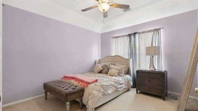 9618 Mystic Crossing Ct, Houston, TX 77065 - carpeted bedroom with baseboards and ceiling fan