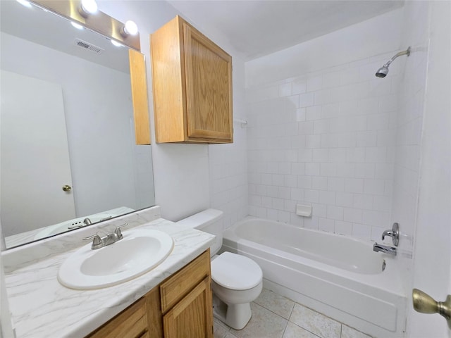 2922 Whetrock Ln, Sugar Land, TX 77479 - full bath featuring toilet, tile patterned floors, vanity, and shower / bath combination