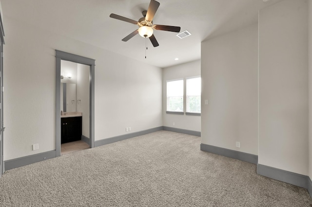 2331 Bottlebrush Ln, Conroe, TX 77384 - unfurnished room with carpet floors, ceiling fan, and baseboards