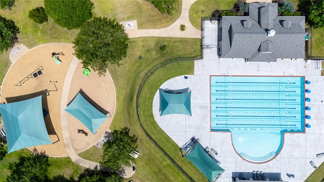 drone / aerial view
