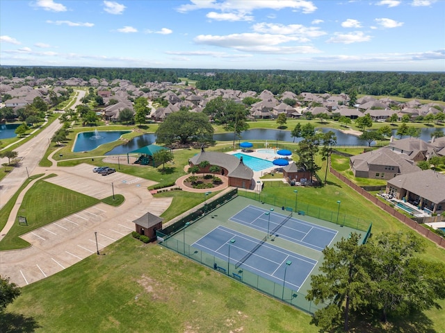 22603 Blanefield Ct, Tomball, TX 77375 - aerial view of residential area featuring a nearby body of water