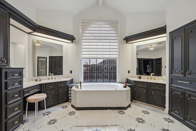 24615 Mount Auburn Dr, Katy, TX 77494 - full bath with a bath and two vanities