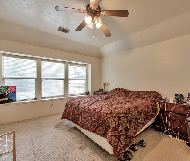 13111 Porter Meadow Ln, Houston, TX 77014 - carpeted bedroom featuring ceiling fan