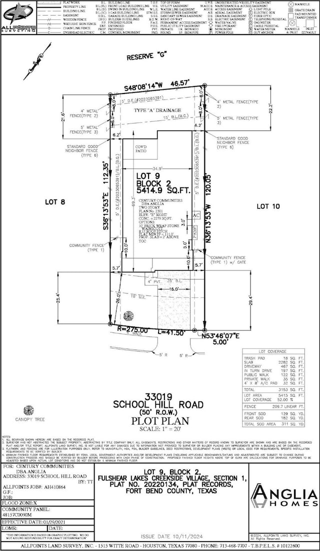 33019 School Hill Rd, Fulshear, TX 77441 - survey map / technical document