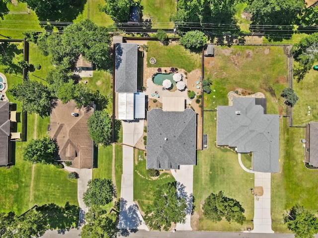 6123 Cypress Way Dr, Magnolia, TX 77354 - bird's eye view of a pool area