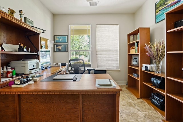 6123 Cypress Way Dr, Magnolia, TX 77354 - office with light tile patterned floors
