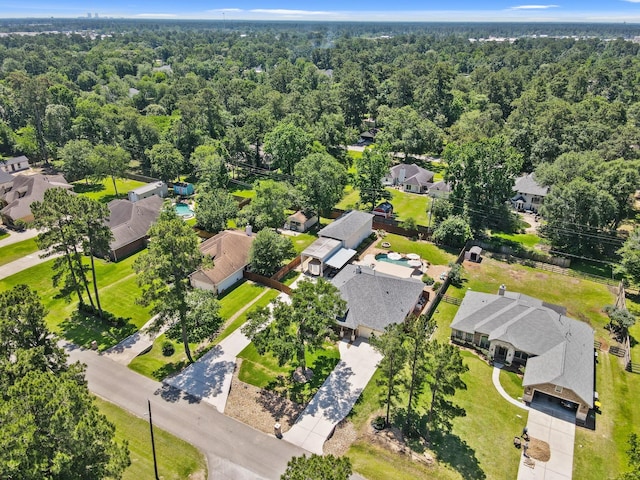6123 Cypress Way Dr, Magnolia, TX 77354 - aerial view of residential area with a forest