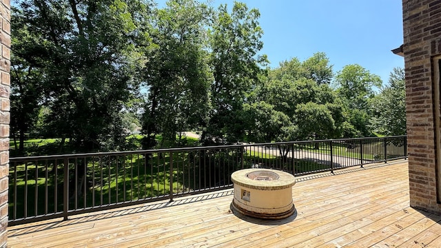 4818 Lake Village Dr, Fulshear, TX 77441 - deck featuring an outdoor fire pit