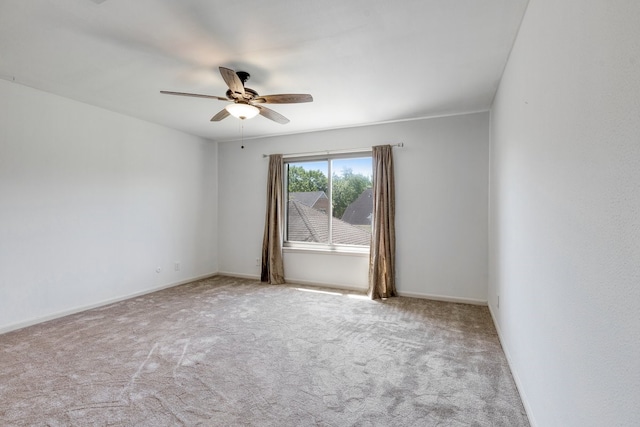 12151 Maple Rock Dr, Houston, TX 77077 - unfurnished room featuring ceiling fan, carpet, and baseboards
