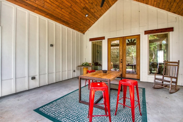 6114 E Bluff Ct, Magnolia, TX 77354 - view of patio / terrace with french doors