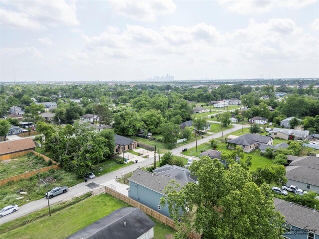 7983 Ethel St, Houston, TX 77028 - aerial view of residential area featuring a tree filled landscape