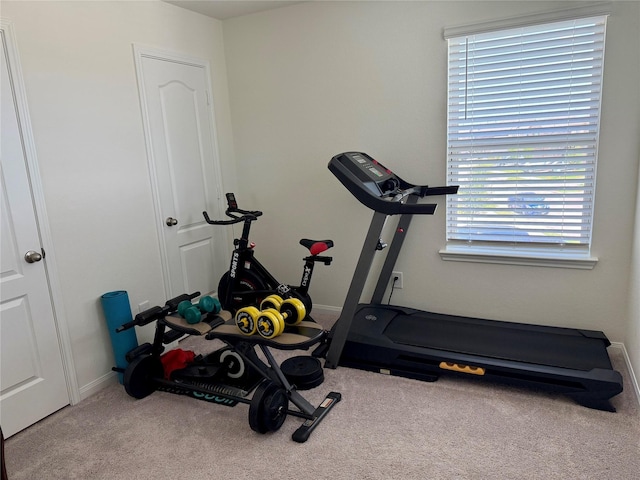 2900 Glint Peak Ct, Katy, TX 77493 - exercise room with carpet flooring and baseboards