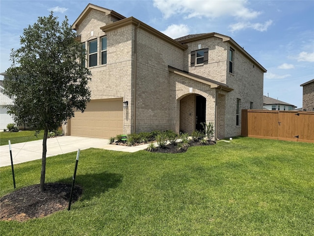 2900 Glint Peak Ct, Katy, TX 77493 - view of front of house featuring brick siding, a garage, and driveway