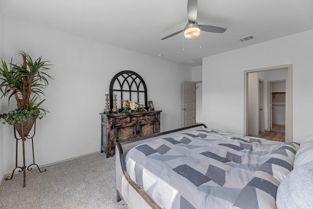 6545 Alexis St, Beaumont, TX 77708 - bedroom featuring ceiling fan and carpet floors